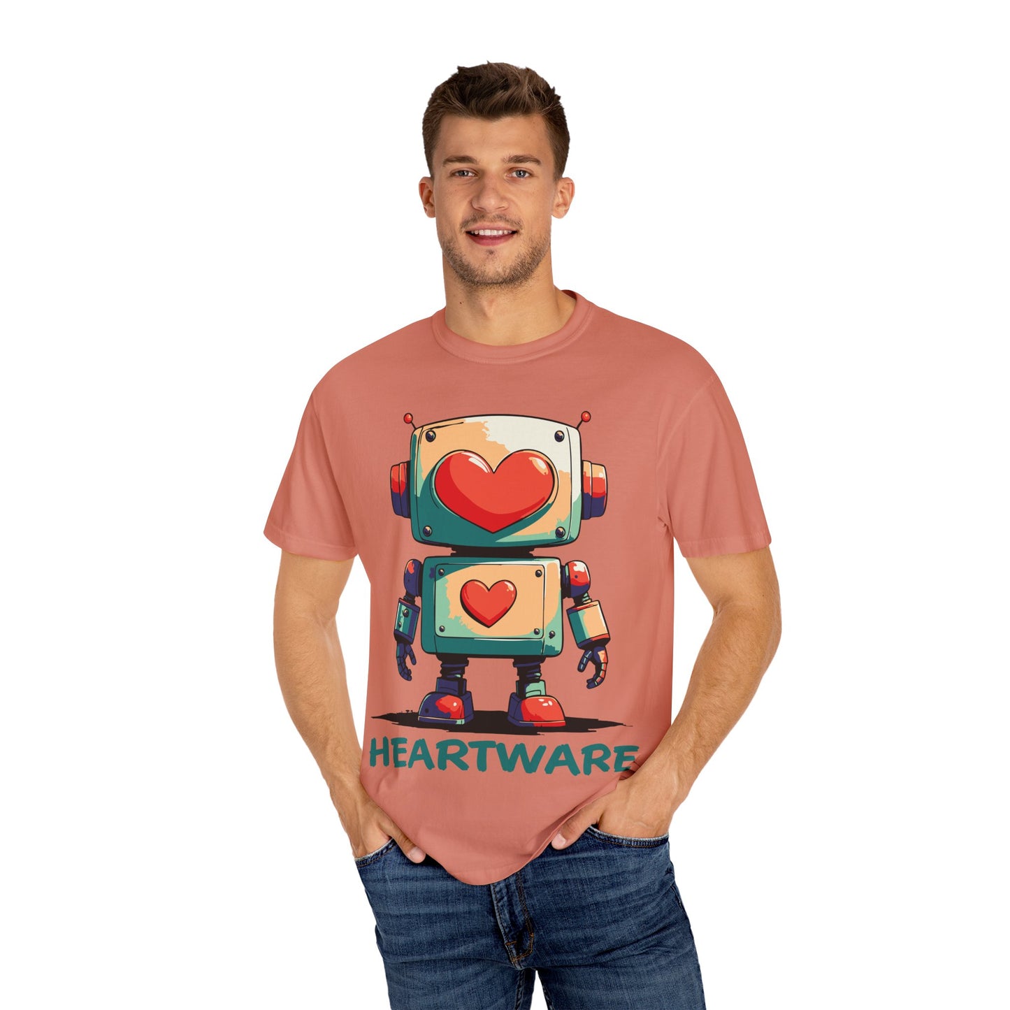 Heart-Eyed Robot: t-shirt