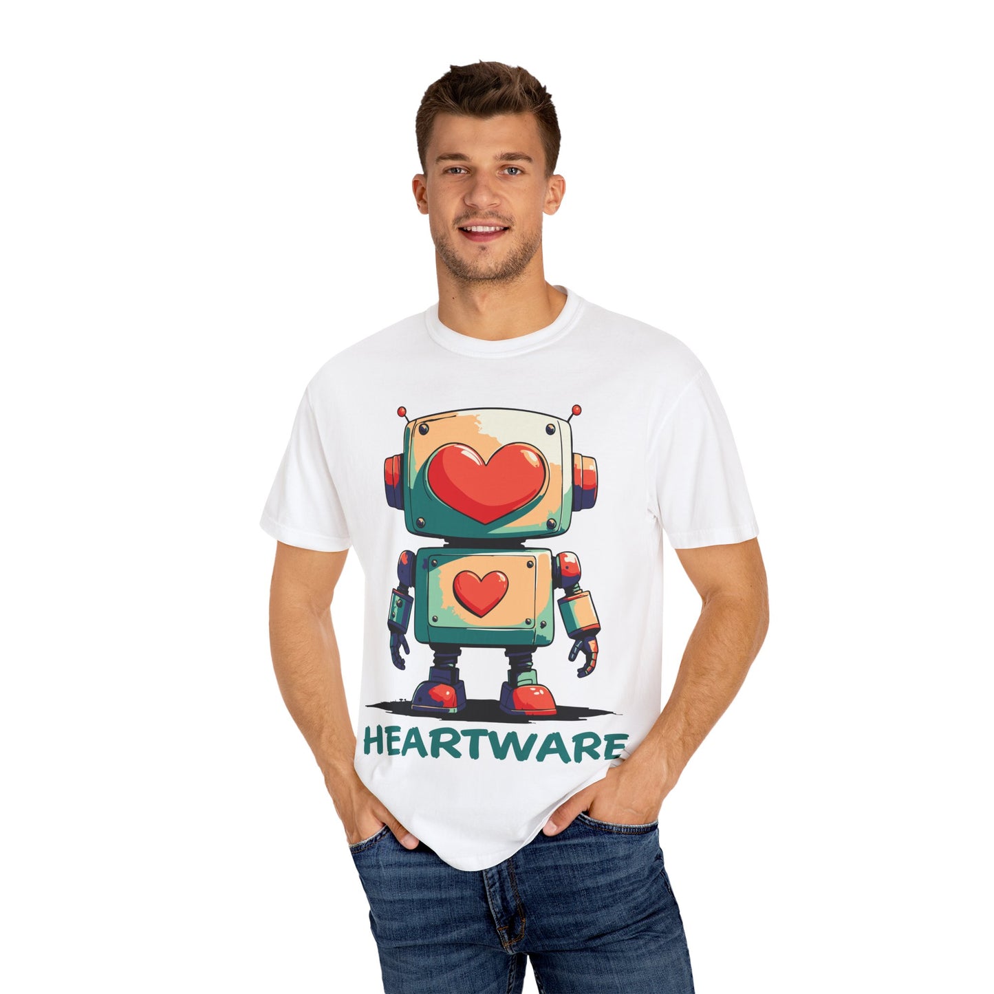 Heart-Eyed Robot: t-shirt
