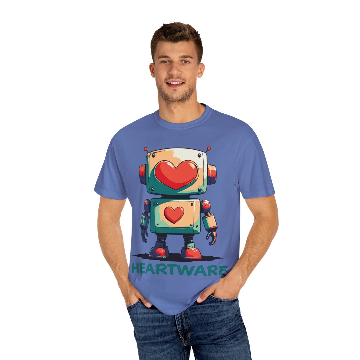 Heart-Eyed Robot: t-shirt