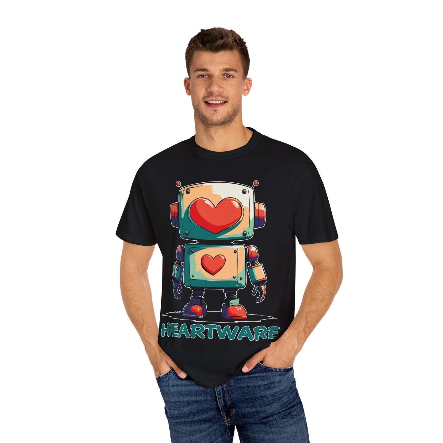 Heart-Eyed Robot: t-shirt