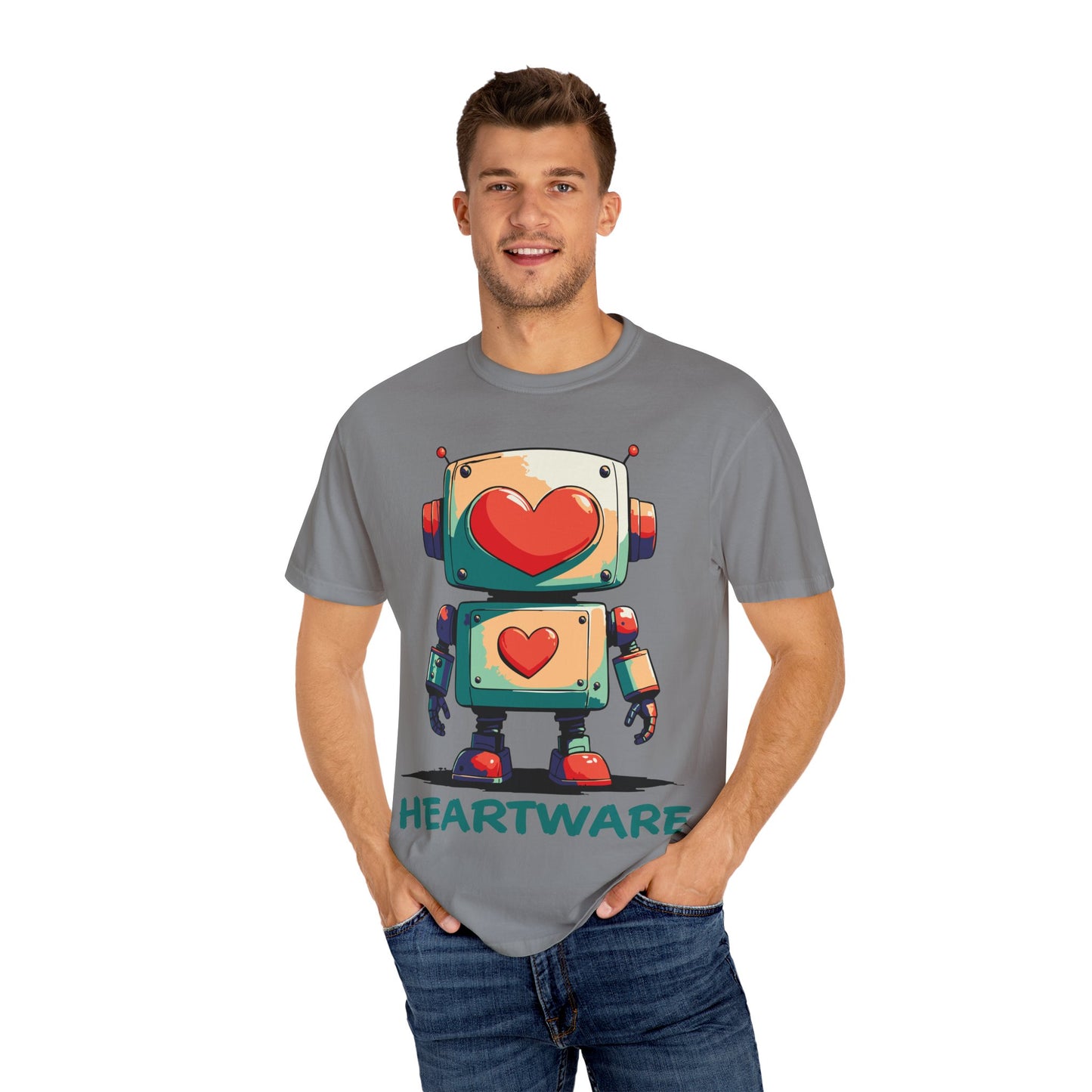 Heart-Eyed Robot: t-shirt