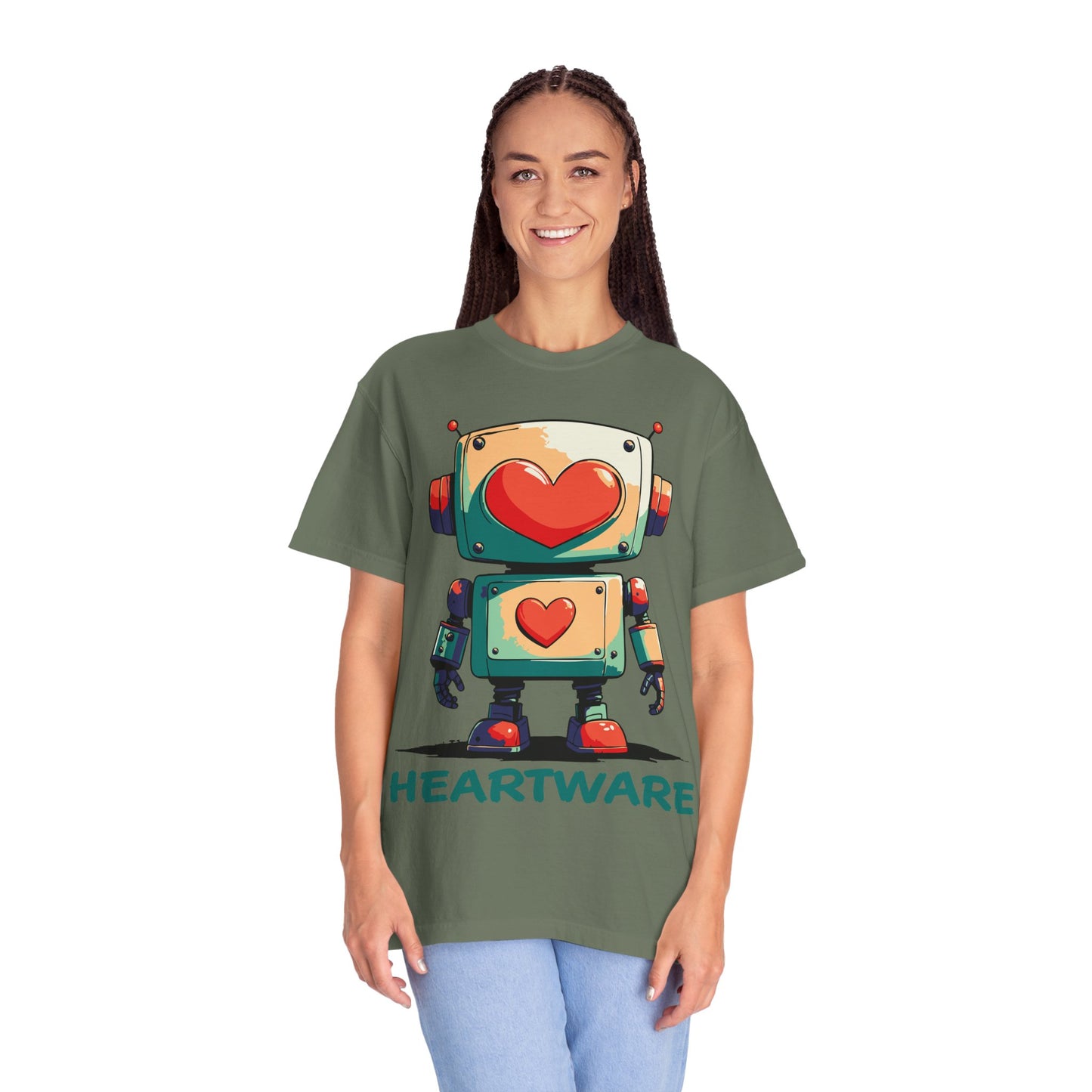 Heart-Eyed Robot: t-shirt