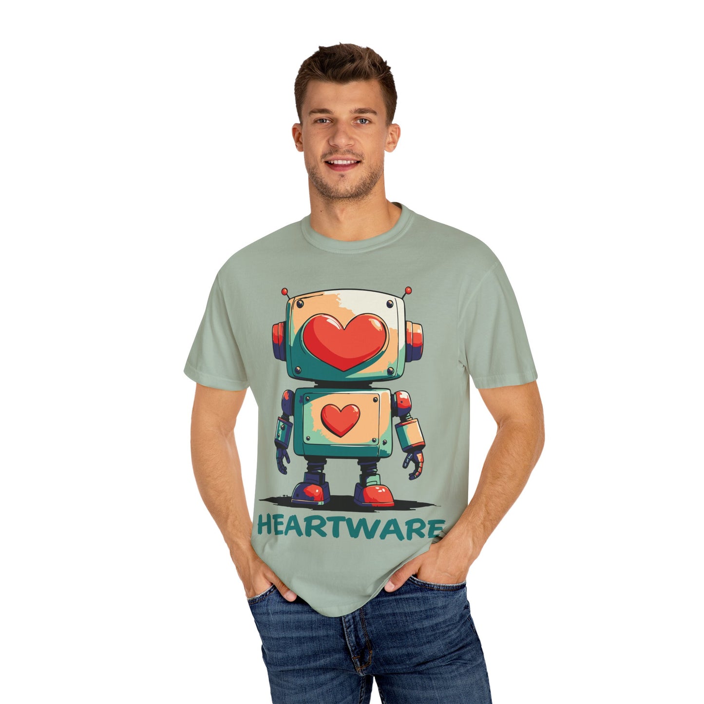 Heart-Eyed Robot: t-shirt