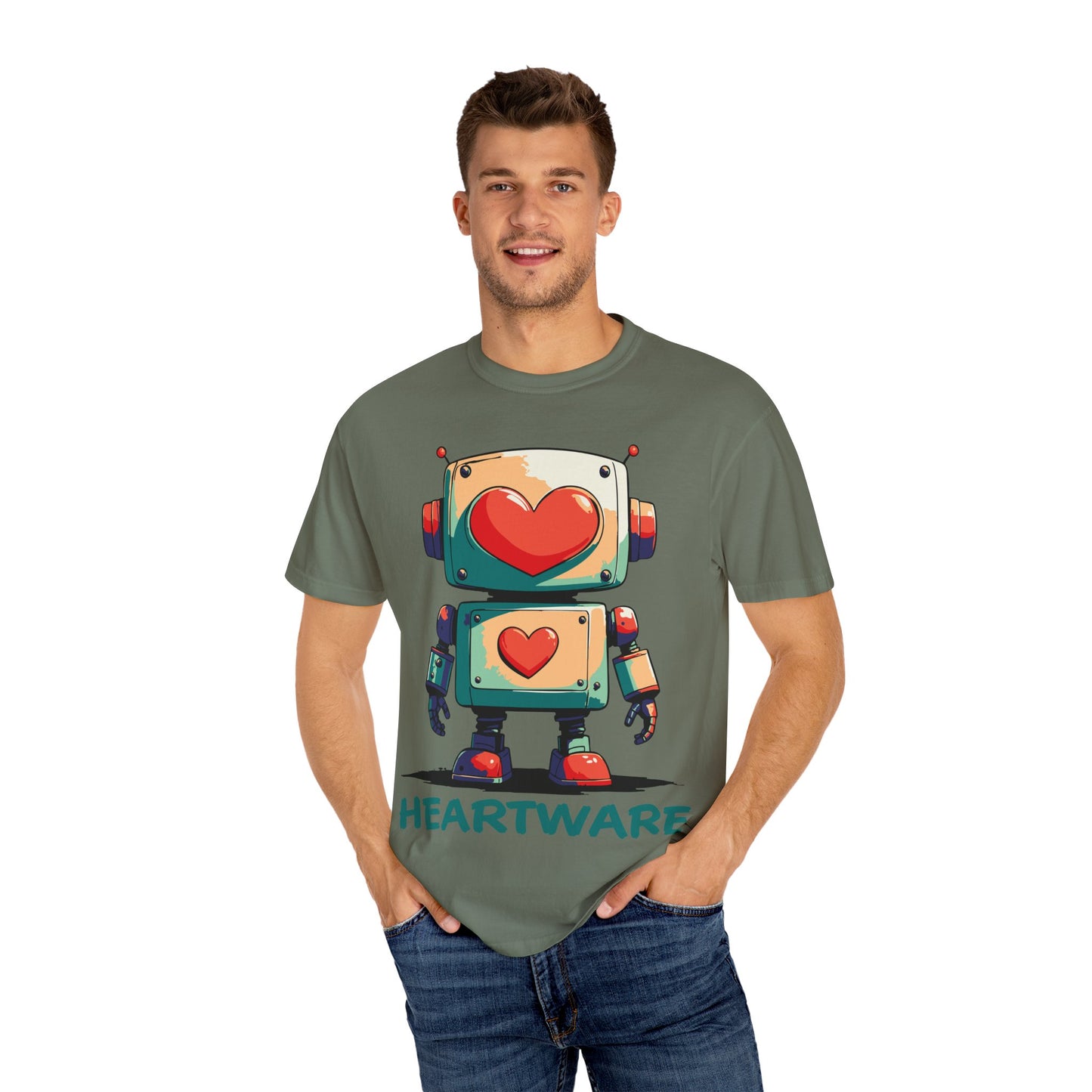 Heart-Eyed Robot: t-shirt