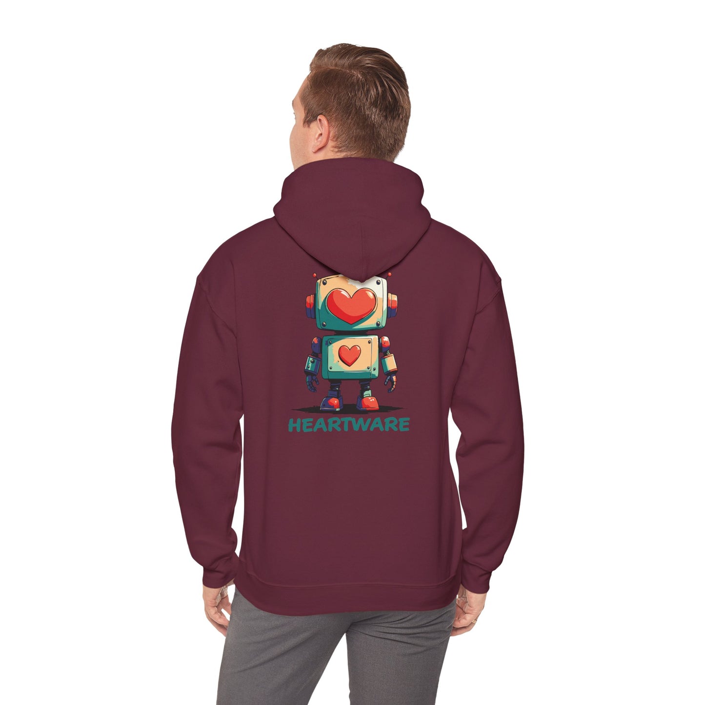 Heart-Eyed Robot: hoodie